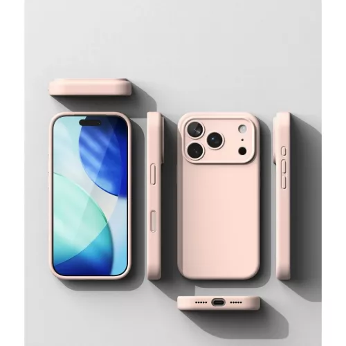  iPhone 18 Pro homokrózsaszín Ringke Silicone Magnetic MagSafe szili-8800380463080 6 kép