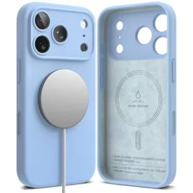  iPhone 18 Pro világoskék Ringke szilikon mágneses MagSafe tok-8800380463141 2 kép