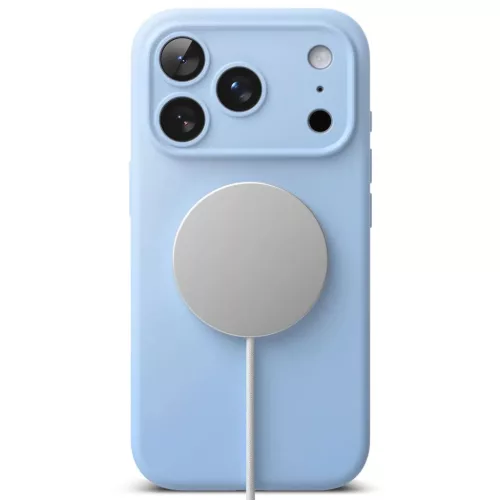  iPhone 18 Pro világoskék Ringke szilikon mágneses MagSafe tok-8800380463141 4 kép