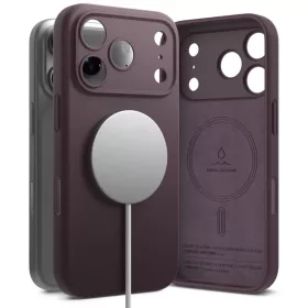  iPhone 18 Pro sötét cseresznye Ringke Silicone Magnetic MagSafe tok-8800380463172 1 kép