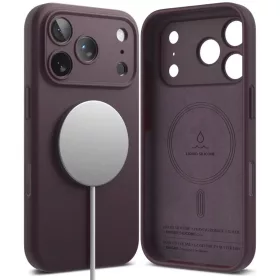  iPhone 18 Pro sötét cseresznye Ringke Silicone Magnetic MagSafe tok-8800380463172 2 kép