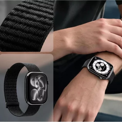 Apple Watch 8 / 9 / 10 / 11 / SE / Ultra (44 / 45 / 46 / 49 mm) Fekete-8800337249620 6 kép