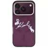iPhone 18 Pro Bordó Karl Lagerfeld IML Choupette és Karl Script Logo-3666339661601 1 kép