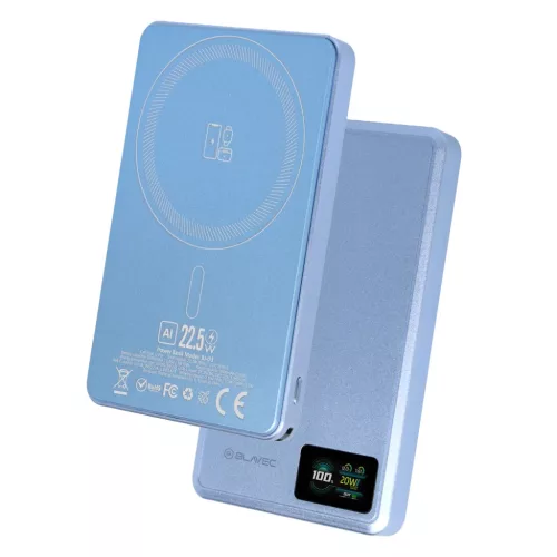 Blavec Power Bank 10000mAh BJ-03 Slim 13,5mm - Type C - 22,5W magnetic-5900217508120 2 kép