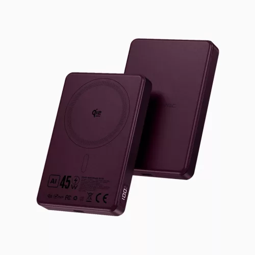 Blavec BJ-05 10000 mAh mágneses külső akkumulátor, lila-5900217508533 2 kép
