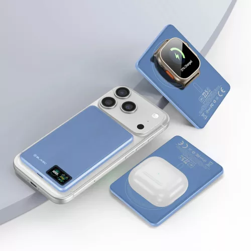Blavec BJ-03 5000mAh mágneses vezeték nélküli powerbank, világosk-5900217508106 3 kép