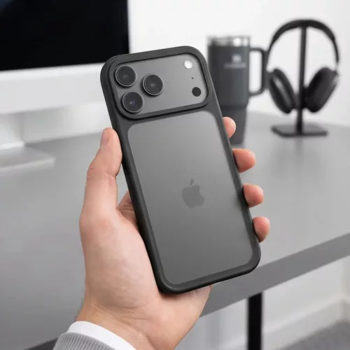 iPhone 17 Pro Max / 18 Pro Max Matte Black Tech-Protect Magmat CC tok-5906302326266 4 kép