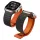 Spigen Athlex Air M szilikon óraszíj Apple Watchhoz, fekete/narancss-8800337246674 1 kép