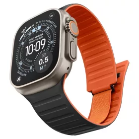 Spigen Athlex Air M szilikon óraszíj Apple Watchhoz, fekete/narancss-8800337246674 2 kép