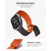 Spigen Athlex Air M szilikon óraszíj Apple Watchhoz, fekete/narancss-8800337246674 7 kép