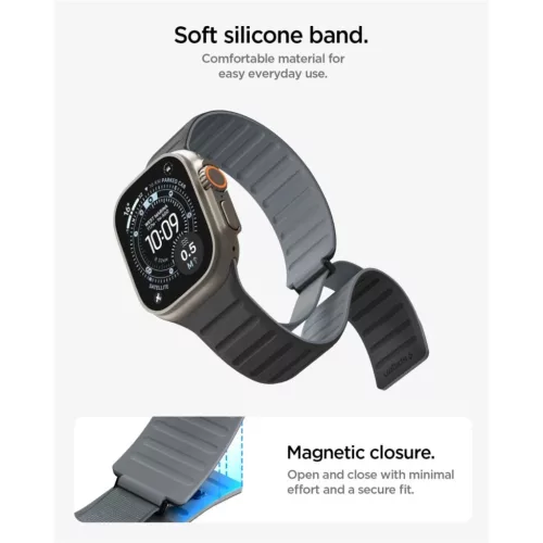 Apple Watch 8 / 9 / 10 / 11 / SE / Ultra (44 / 45 / 46 / 49 mm) fekete-8800337246681 6 kép