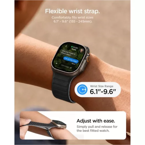 Apple Watch 8 / 9 / 10 / 11 / SE / Ultra (44 / 45 / 46 / 49 mm) fekete-8800337246681 9 kép
