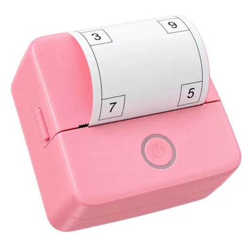 Mini hőnyomtató bluetooth DT1-0 / X6 mini RÓZSASZÍN, e-nyugta komp- 2 kép