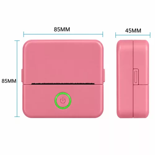 Mini hőnyomtató bluetooth DT1-0 / X6 mini RÓZSASZÍN, e-nyugta komp- 5 kép