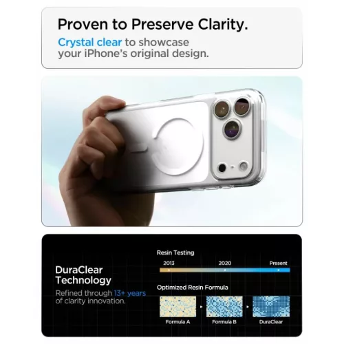 iPhone 17 Pro Max / iPhone 18 Pro Max átlátszó / fehér Spigen Ultr-8800337252446 7 kép