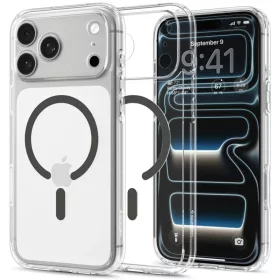 iPhone 17 Pro Max / 18 Pro Max Átlátszó / Grafit Spigen Ultra Hybri-8800337252453 1 kép