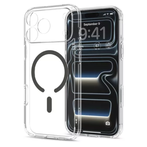 iPhone 17 Pro Max / 18 Pro Max Átlátszó / Grafit Spigen Ultra Hybri-8800337252453 3 kép