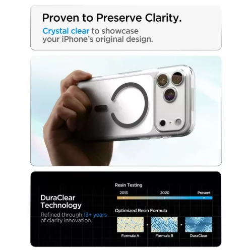 iPhone 17 Pro Max / 18 Pro Max Átlátszó / Grafit Spigen Ultra Hybri-8800337252453 7 kép