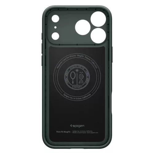 iPhone 17 Pro Max / 18 Pro Max mélységzöld Spigen Thin Fit MagSafe -8800337252323 4 kép