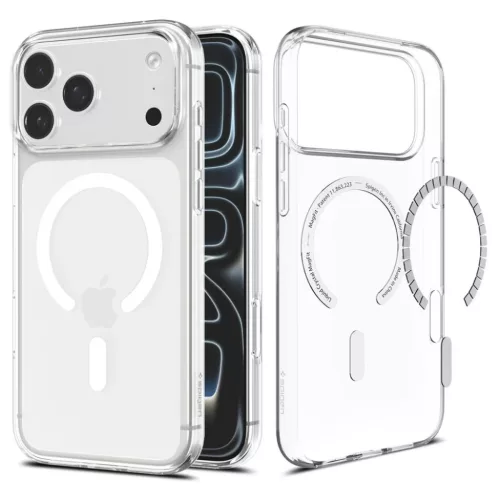 iPhone 17 Pro Max / 18 Pro Max átlátszó / fehér Spigen Liquid Crys-8800337252699 2 kép
