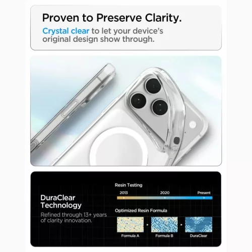 iPhone 17 Pro Max / 18 Pro Max átlátszó / fehér Spigen Liquid Crys-8800337252699 6 kép