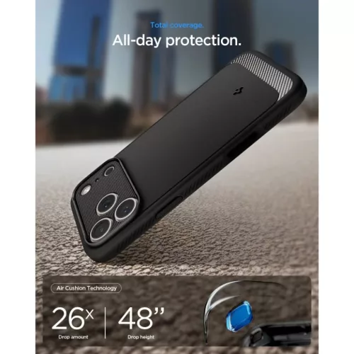 iPhone 17 Pro Max / 18 Pro Max matt fekete Spigen Rugged Armor Mag Mag-8800337252354 8 kép