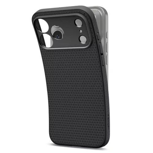 Apple iPhone 17 Pro Max / 18 Pro Max matt fekete Spigen Liquid Air tok-8800337252378 4 kép