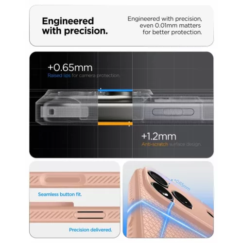 Apple iPhone 17 Pro Max / 18 Pro Max rózsaszín titán Spigen Liquid -8800337252415 7 kép
