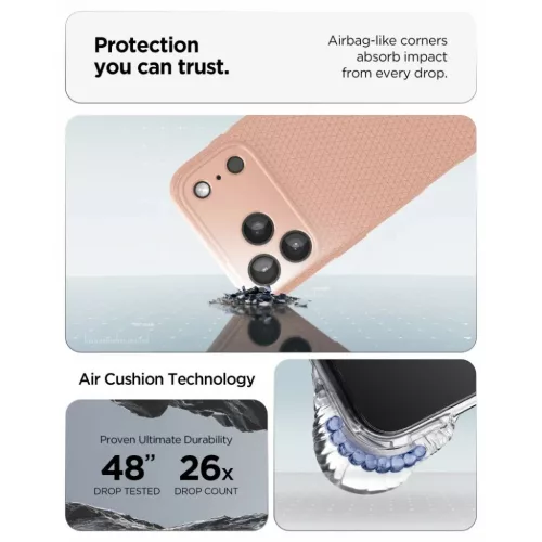 Apple iPhone 17 Pro Max / 18 Pro Max rózsaszín titán Spigen Liquid -8800337252415 8 kép