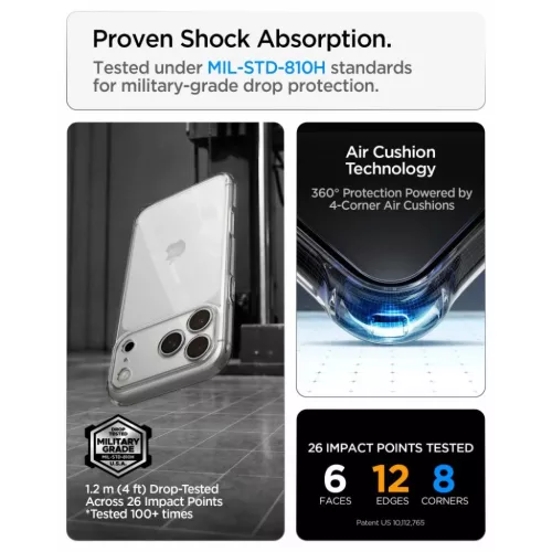 Apple iPhone 17 Pro Max / 18 Pro Max Spigen Ultra Hybrid kristálytisz-8800337252422 9 kép