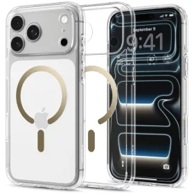 iPhone 17 Pro Max / 18 Pro Max átlátszó / arany Spigen Ultra Hybrid-8800337252460 1 kép