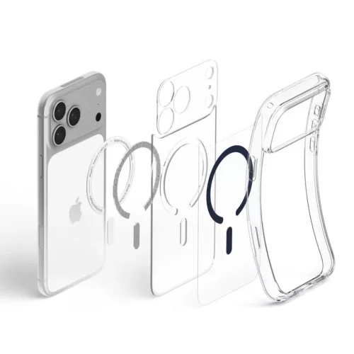 iPhone 17 Pro Max / 18 Pro Max átlátszó / mélykék Spigen Ultra Hy-8800337252477 6 kép