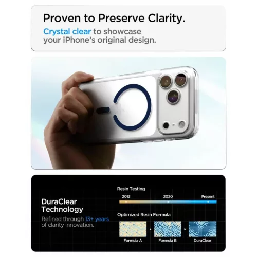iPhone 17 Pro Max / 18 Pro Max átlátszó / mélykék Spigen Ultra Hy-8800337252477 7 kép