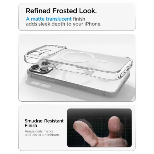 iPhone 17 Pro Max / 18 Pro Max jeges fehér Spigen Ultra Hybrid MagSaf-8800337252507 7 kép