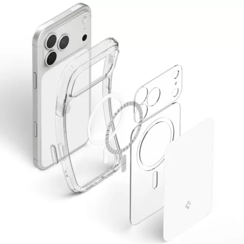 iPhone 17 Pro Max / 18 Pro Max fényes fehér Spigen Ultra Hybrid T Ma-8800337252583 4 kép