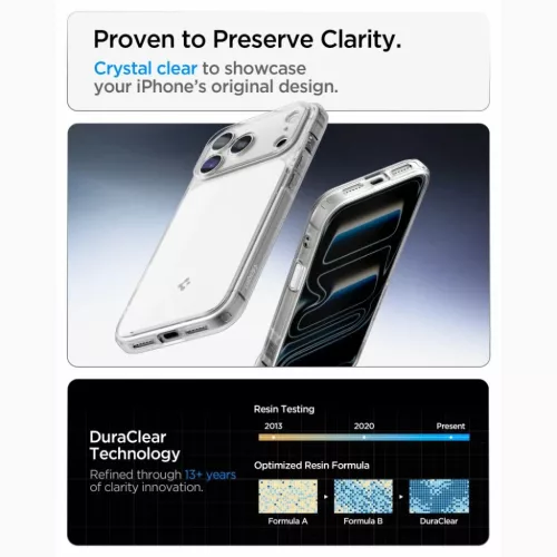 iPhone 17 Pro Max / 18 Pro Max fényes fehér Spigen Ultra Hybrid T Ma-8800337252583 8 kép