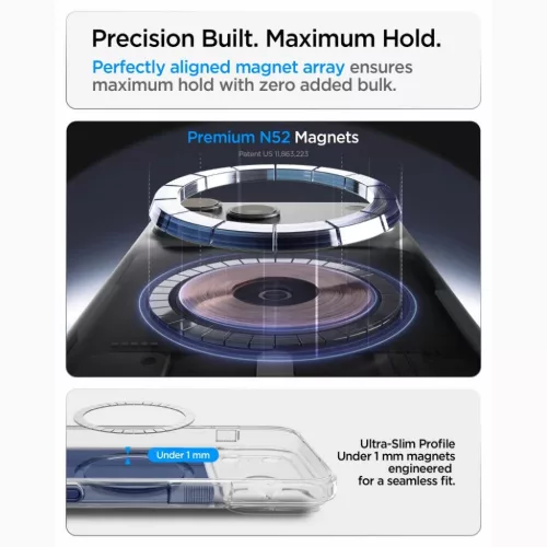 iPhone 17 Pro Max / 18 Pro Max matt kék Spigen Ultra Hybrid T MagSafe-8800337252613 10 kép