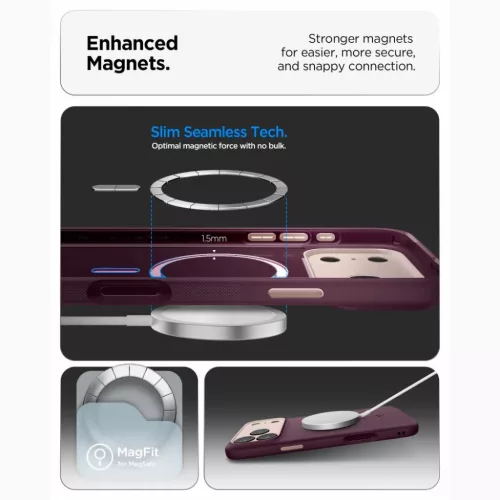 Apple iPhone 17 Pro Max / 18 Pro Max bordó Spigen Nano Pop MagSafe to-8800337252675 6 kép