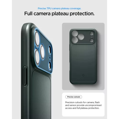 Apple iPhone 17 Pro / 18 Pro Abyss Green mélyzöld Spigen Thin Fit Ma-8800337252712 9 kép
