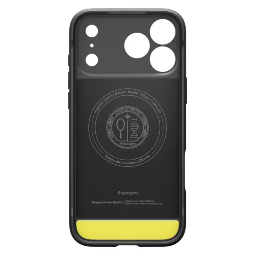iPhone 17 Pro / 18 Pro matt fekete Spigen Rugged Armor Mag MagSafe tok-8800337252736 4 kép