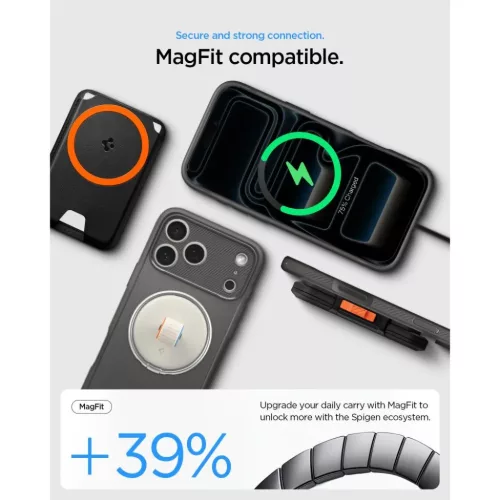 iPhone 17 Pro / 18 Pro szürke Spigen Rugged Armor Mag MagSafe tok-8800337252743 5 kép