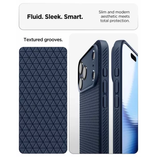 Apple iPhone 17 Pro / 18 Pro tengerészkék Spigen Liquid Air tok-8800337252767 6 kép
