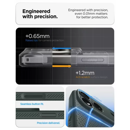 iPhone 17 Pro / 18 Pro Mélyzöld Spigen Liquid Air védőtok-8800337252774 8 kép