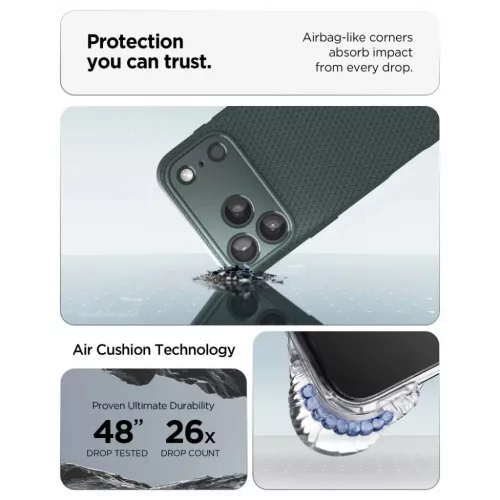 iPhone 17 Pro / 18 Pro Mélyzöld Spigen Liquid Air védőtok-8800337252774 9 kép