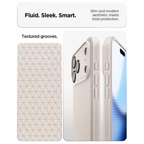 Apple iPhone 17 Pro / 18 Pro natúr titán Spigen Liquid Air tok-8800337252781 6 kép