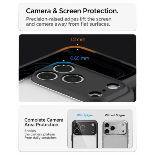Apple iPhone 17 Pro / 18 Pro matt fekete Spigen Ultra Hybrid tok-8800337252804 10 kép
