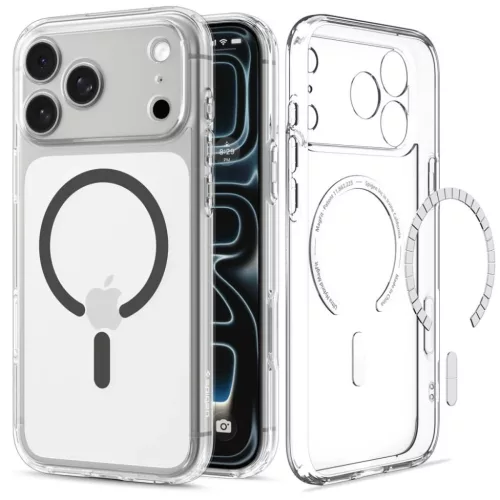 Apple iPhone 17 Pro / 18 Pro átlátszó / grafit Spigen Ultra Hybrid -8800337252828 2 kép