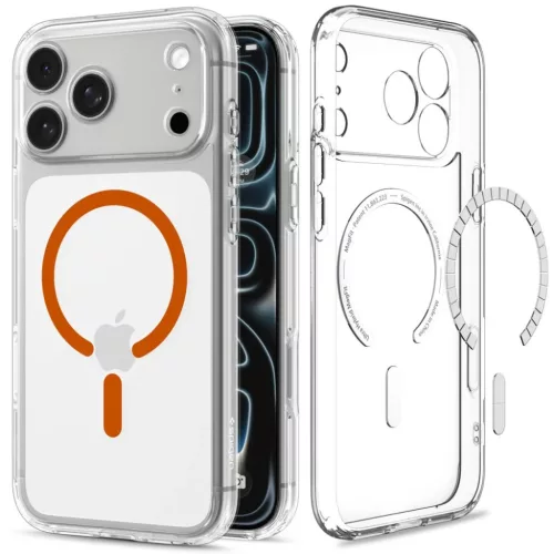 Apple iPhone 17 Pro / 18 Pro átlátszó / narancssárga Spigen Ultra -8800337252859 2 kép