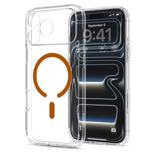 Apple iPhone 17 Pro / 18 Pro átlátszó / narancssárga Spigen Ultra -8800337252859 3 kép