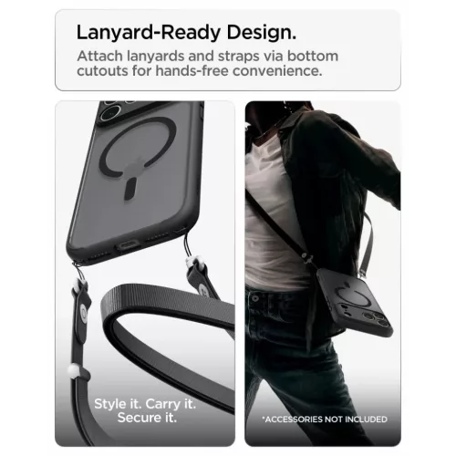 Apple iPhone 17 Pro / 18 Pro matt fekete Spigen Ultra Hybrid MagSafe t-8800337252866 10 kép